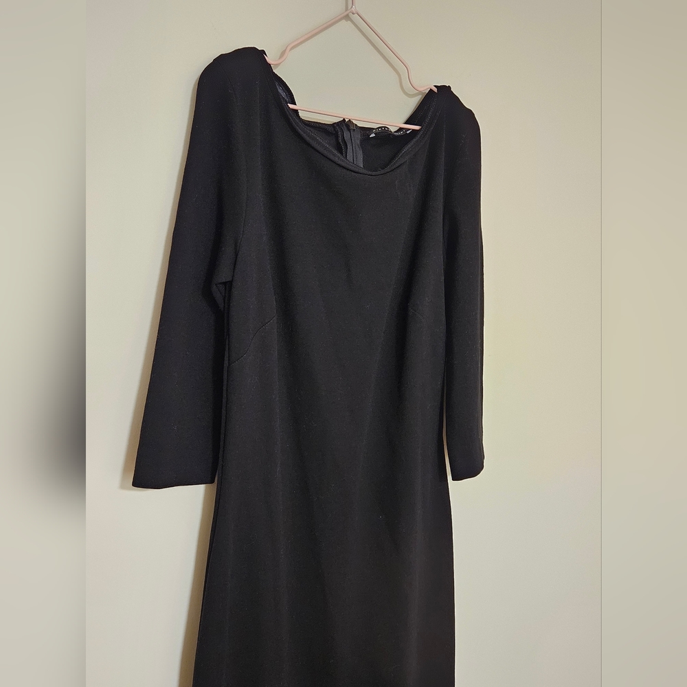 Elegant slim-fitting three-quarter sleeve dress/elastic/off-shoulder